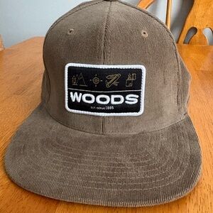 Woods Brown Corduroy SnapBack Hat